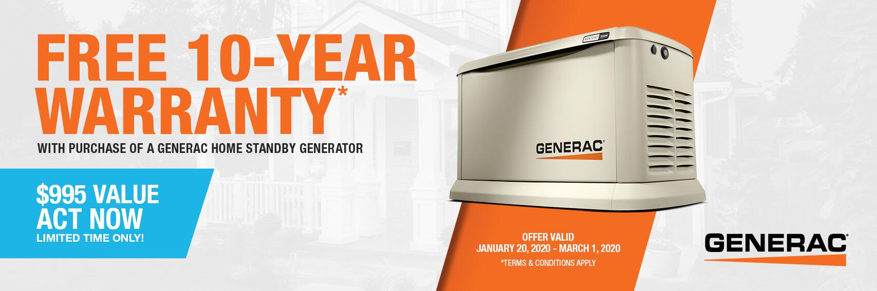 Homestandby Generator Deal | Warranty Offer | Generac Dealer | Dayton, PA